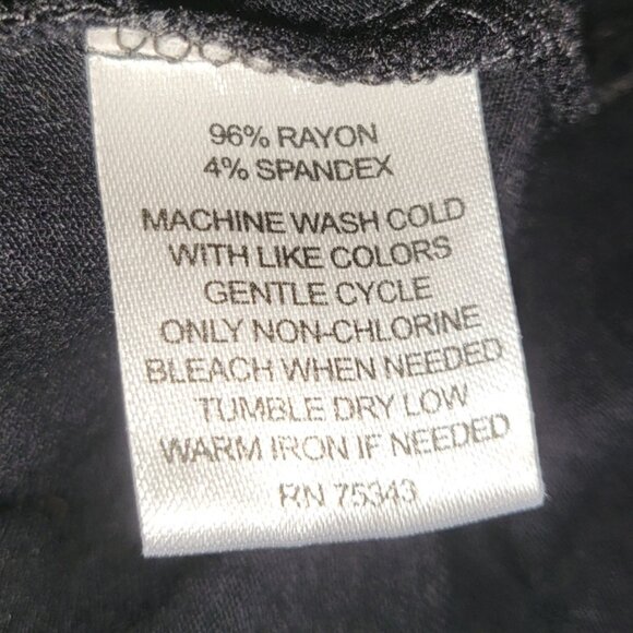 Saint Tropez West Little Black Dress Size Large Midi Romantic Whimsigoth - Picture 8 of 11